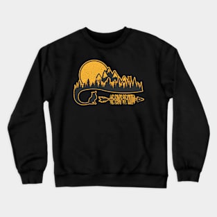 My Mountains and Hiking Art Crewneck Sweatshirt